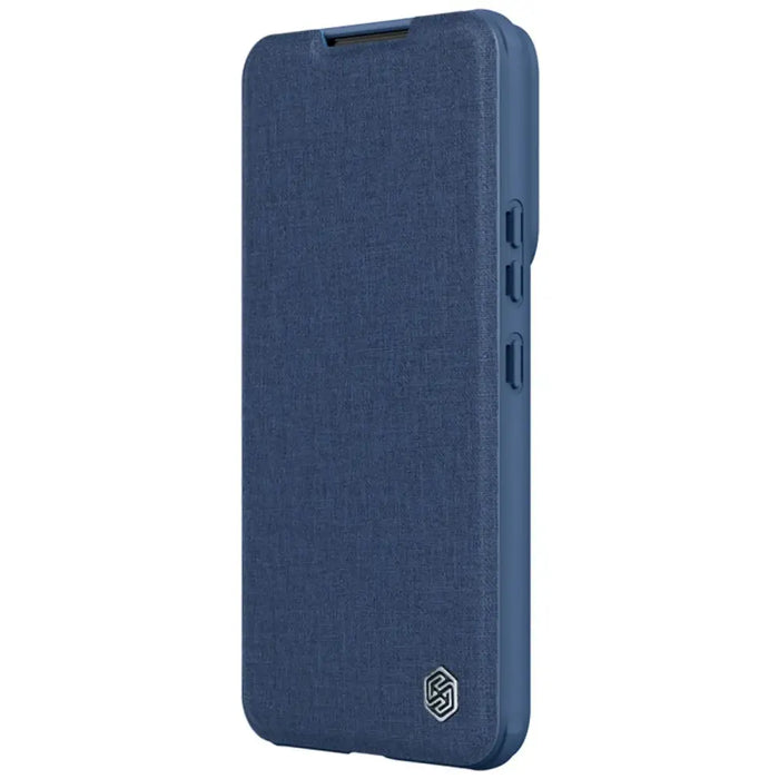 Nillkin Qin Cloth Pro Case Case for Samsung Galaxy S23+ Cover with Flip Camera Protector Blue - Cell phone cases