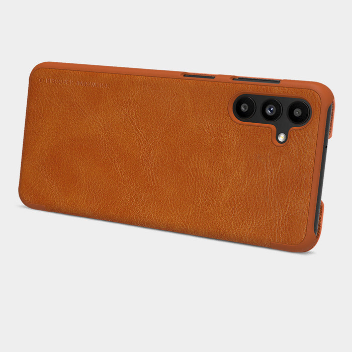 Nillkin Qin leather holster case for Samsung Galaxy A13 5G brown - Cell phone cases and covers<<<HurtelXML