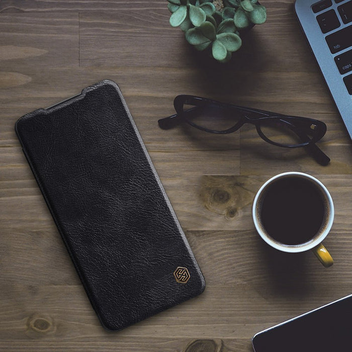 Nillkin Qin leather holster case for Samsung Galaxy A72 4G black - Cell phone cases and covers<<<HurtelXML