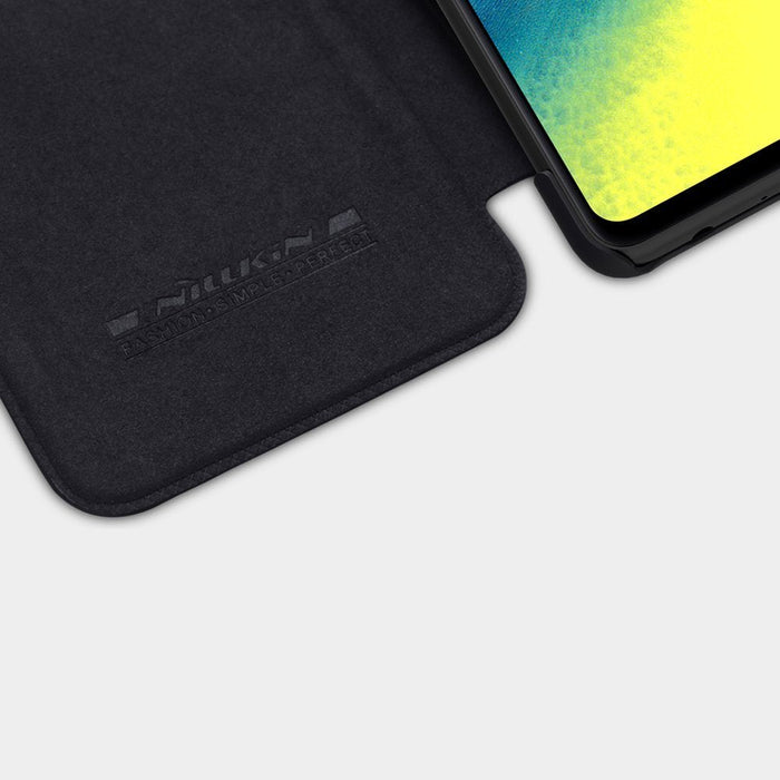 Nillkin Qin leather holster case for Samsung Galaxy A72 4G black - Cell phone cases and covers<<<HurtelXML