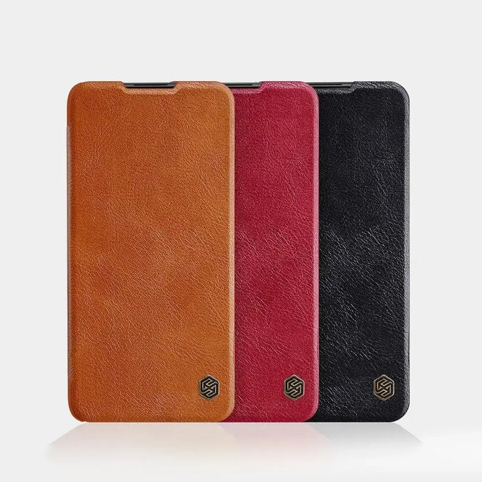 Nillkin Qin leather holster case for Xiaomi Redmi Note 9T 5G black - Cell phone cases and covers<<<HurtelXML