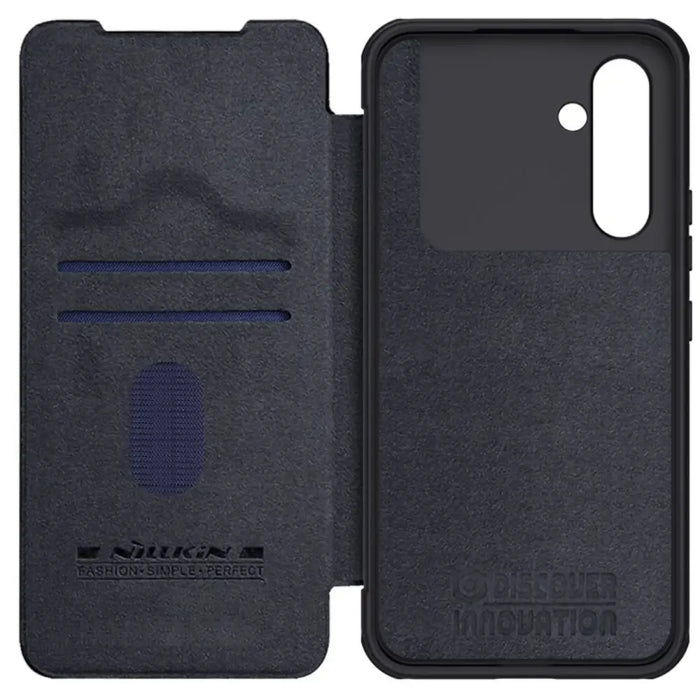 Nillkin Qin Leather Pro Case Case for Samsung Galaxy A54 5G Flip Cover Camera Protector Black - Cell phone cases