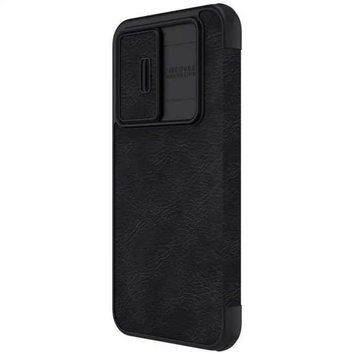 Nillkin Qin Leather Pro Case Case for Samsung Galaxy A54 5G Flip Cover Camera Protector Black - Cell phone cases