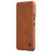 Nillkin Qin Leather Pro Case Case for Samsung Galaxy S22+ (S22 Plus) Camera Protector Holster Cover Flip Case Brown