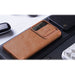 Nillkin Qin Leather Pro Case Case for Samsung Galaxy S22+ (S22 Plus) Camera Protector Holster Cover Flip Case Brown