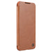 Nillkin Qin Leather Pro Case Case for Samsung Galaxy S22+ (S22 Plus) Camera Protector Holster Cover Flip Case Brown