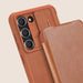 Nillkin Qin Leather Pro Case Case for Samsung Galaxy S23+ Cover with Flip Camera Protector Brown - Cell phone cases