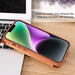 Nillkin Qin Leather Pro Case iPhone 14 Camera Cover Holster Cover Flip Case Brown - Cell phone cases