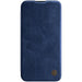 Nillkin Qin Leather Pro Case iPhone 14 Plus Camera Cover Holster Cover Flip Case Blue - Cell phone cases
