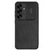 Nillkin Qin Pro Case for Samsung Galaxy S25 with Flip and Camera Cover - Black - Cell phone cases and covers<<<HurtelXML