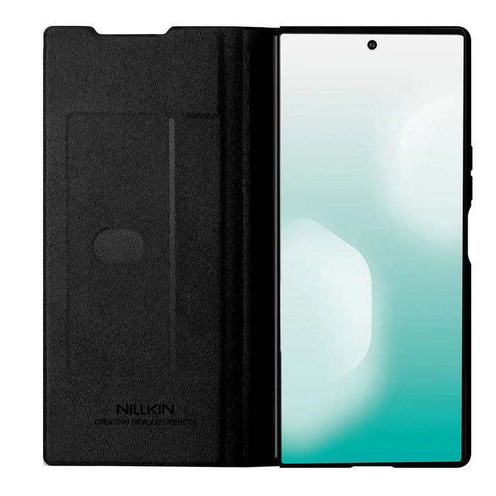 Nillkin Qin Pro Case for Samsung Galaxy Z Fold 7 with S Pen Space - Black - Cell phone cases and covers<<<HurtelXML
