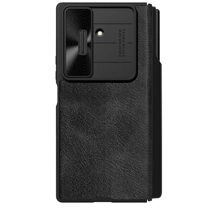 Nillkin Qin Pro Case for Samsung Galaxy Z Fold 7 with S Pen Space - Black - Cell phone cases and covers<<<HurtelXML