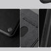 Nillkin Qin Prop Leather Case with Camera Cover and Stand for iPhone 16 Pro Max - Black - Cell phone cases