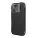 Nillkin Qin Prop Leather Case with Camera Cover and Stand for iPhone 16 Pro Max - Black - Cell phone cases
