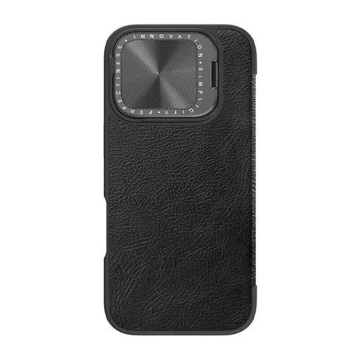 Nillkin Qin Prop Leather iPhone 16 Case (black) - Protective cases for smartphones<<<Cases<<<GSM