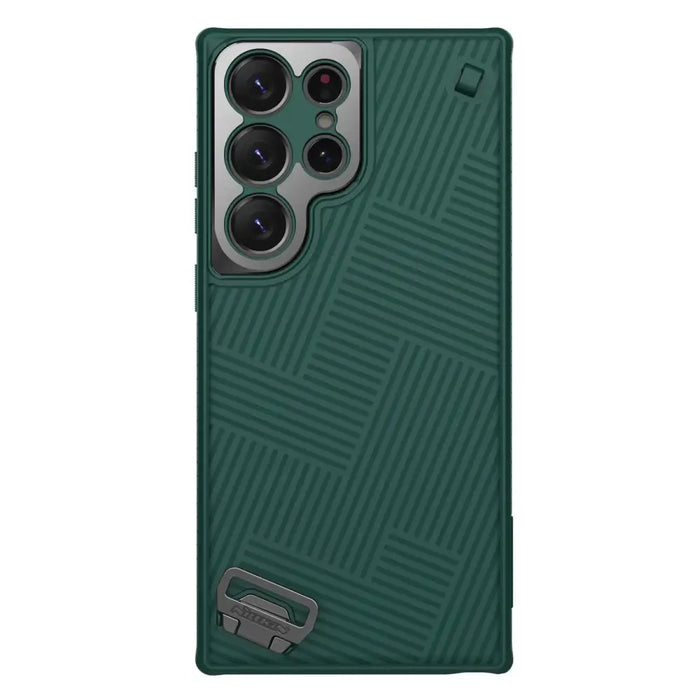 Nillkin Strap Case Case for Samsung Galaxy S23 Ultra Armored Cover with Wrist Strap Green - Cell phone cases
