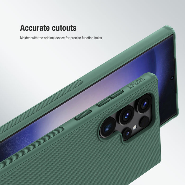 Nillkin Super Frosted Shield Pro armored case for Samsung Galaxy S24 Ultra - green - Cell phone cases