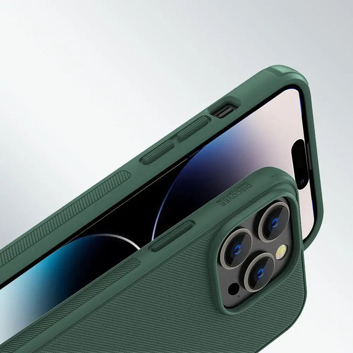 Nillkin Super Frosted Shield Pro case for iPhone 14 Pro back cover blue - Cell phone cases and covers<<<HurtelXML