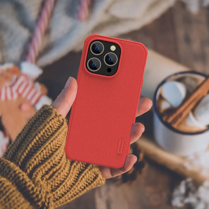 Nillkin Super Frosted Shield Pro case for iPhone 14 Pro back cover red - Cell phone cases and covers<<<HurtelXML