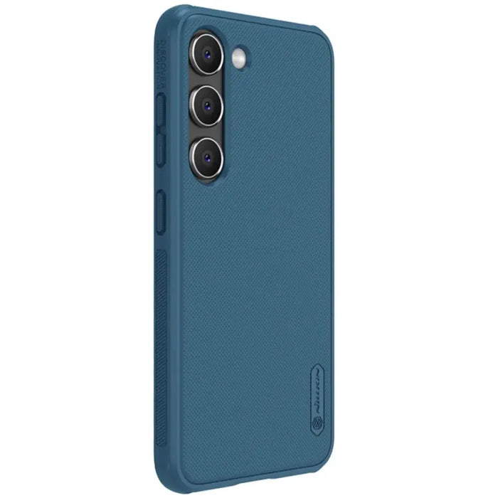 Nillkin Super Frosted Shield Pro case for Samsung Galaxy S23+ armored cover + phone stand blue - Cell phone cases