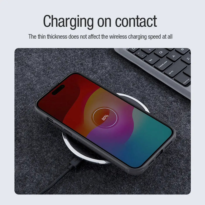 Nillkin Super Frosted Shield Pro Magnetic Case for iPhone 15 - black - Cell phone cases and covers<<<HurtelXML