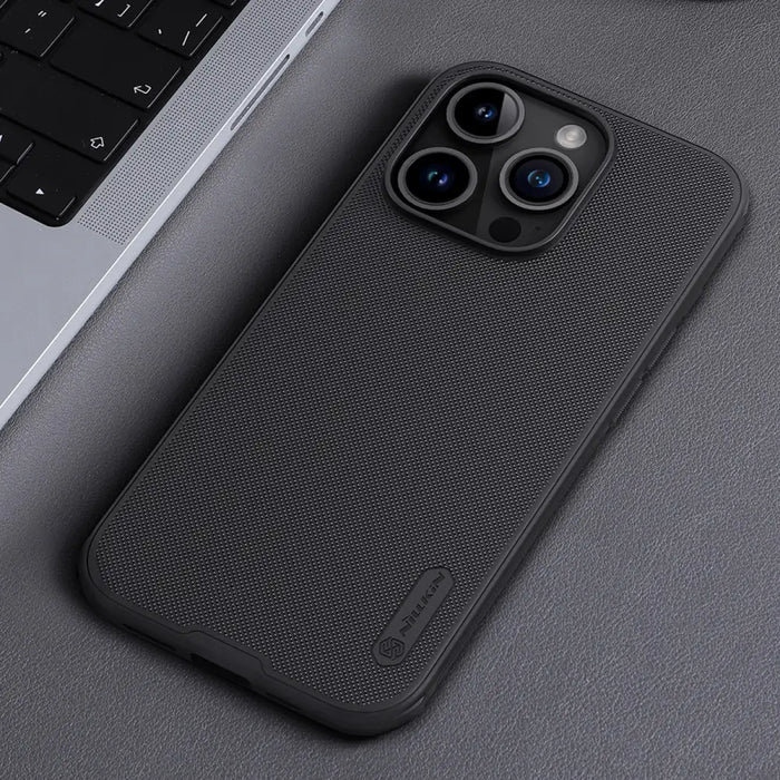 Nillkin Super Frosted Shield Pro Magnetic Case for iPhone 15 Pro - black - Cell phone cases and covers<<<HurtelXML