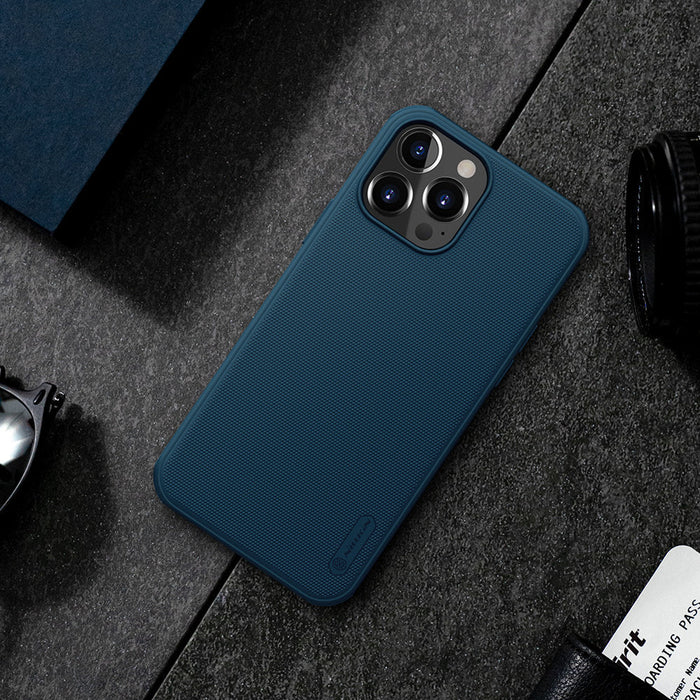 Nillkin Super Frosted Shield reinforced case cover for iPhone 13 Pro blue - Cell phone cases and covers<<<HurtelXML