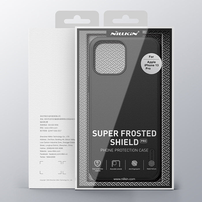 Nillkin Super Frosted Shield reinforced case cover for iPhone 13 Pro blue - Cell phone cases and covers<<<HurtelXML