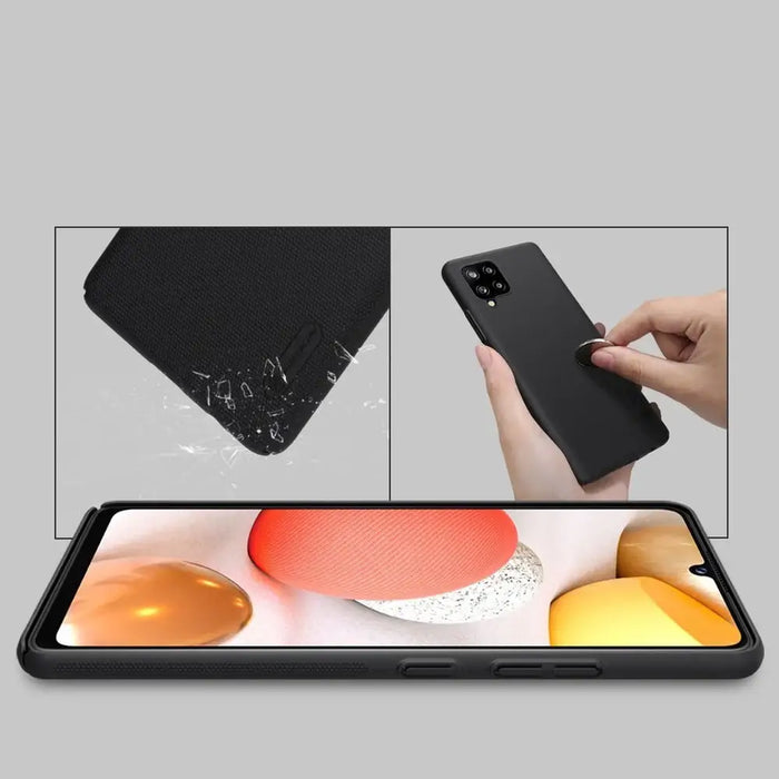 Nillkin Super Frosted Shield reinforced case cover for Samsung Galaxy A42 5G black - Cell phone cases