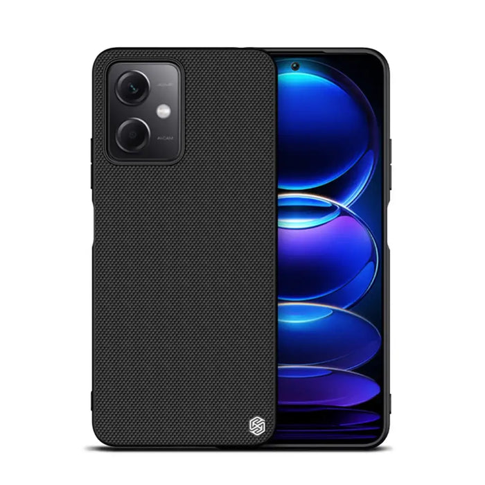 Nillkin Textured Case for Xiaomi Redmi Note 12 5G / Poco X5 5G Reinforced Nylon Cover Black - Cell phone cases