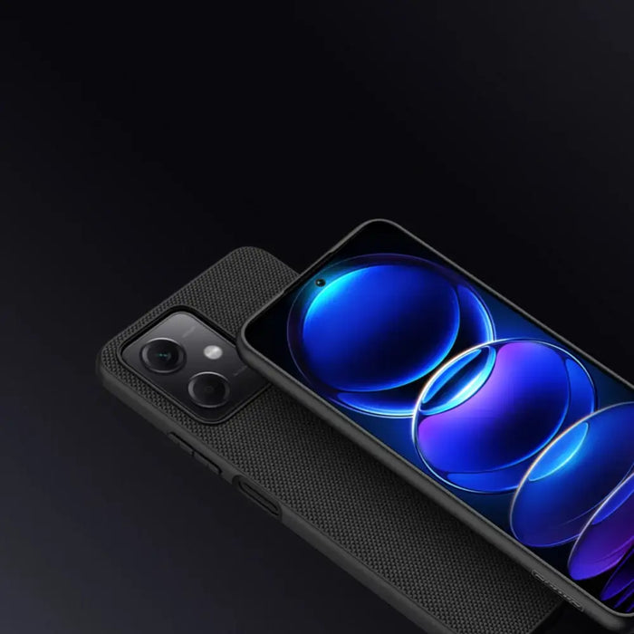 Nillkin Textured Case for Xiaomi Redmi Note 12 5G / Poco X5 5G Reinforced Nylon Cover Black - Cell phone cases