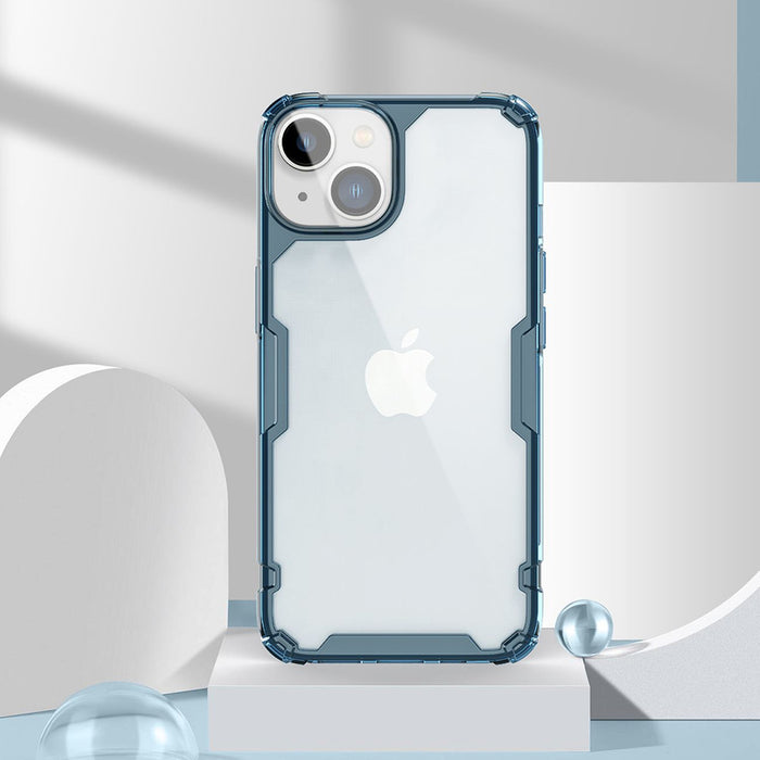 Nillkin Nature Pro iPhone 14 Plus case, armored cover, blue cover