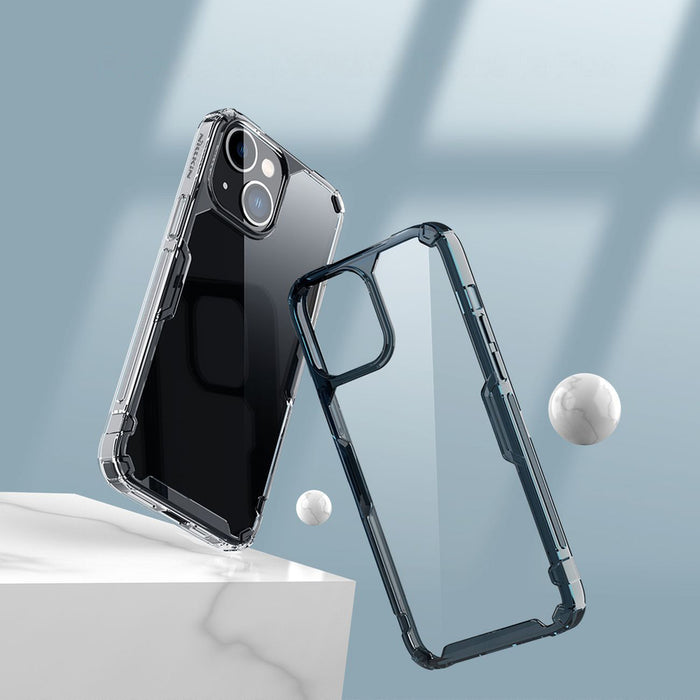 Nillkin Nature Pro iPhone 14 Plus case, armored cover, blue cover