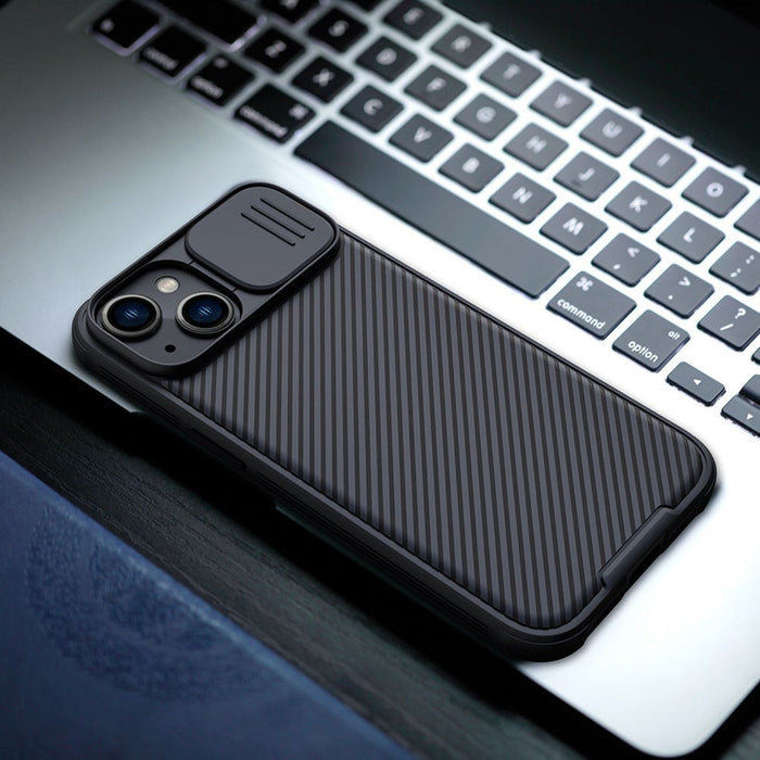 Nillkin CamShield Pro Case iPhone 14 Plus Armored Cover Camera Protector Green