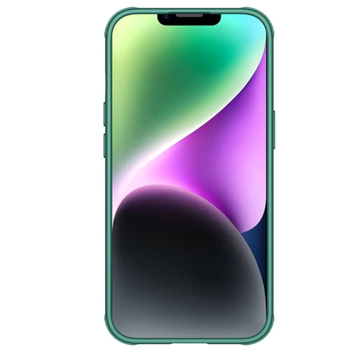 Nillkin CamShield Pro Case iPhone 14 Plus Armored Cover Camera Protector Green