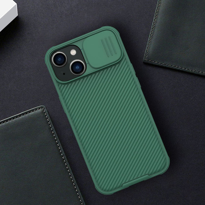 Nillkin CamShield Pro Case iPhone 14 Plus Armored Cover Camera Protector Green
