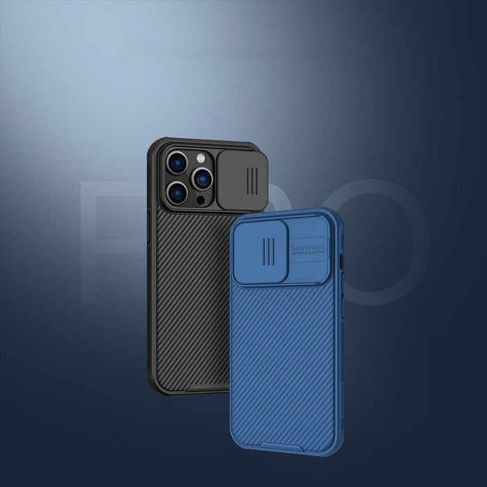 Nillkin CamShield Pro Case iPhone 14 Pro Max Armored Cover Camera Protector Blue