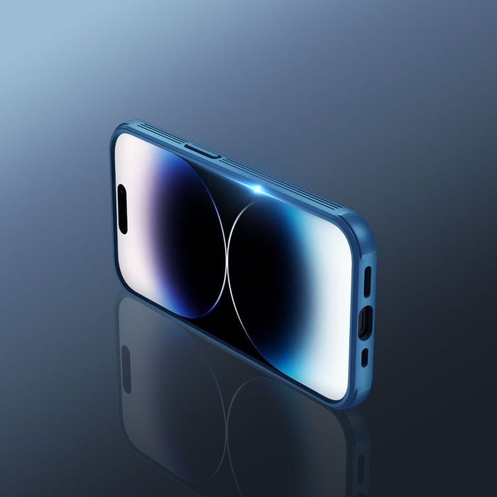 Nillkin CamShield Pro Case iPhone 14 Pro Max Armored Cover Camera Protector Blue