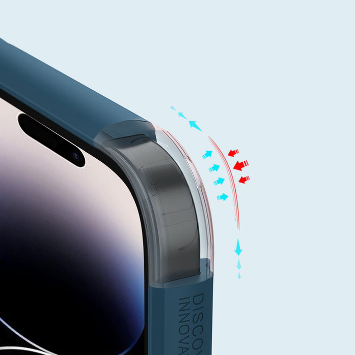 Nillkin Super Frosted Shield Pro case for iPhone 14 Pro back cover blue