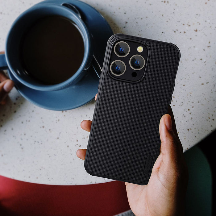 Nillkin Super Frosted Shield Pro case for iPhone 14 Pro Max back cover blue