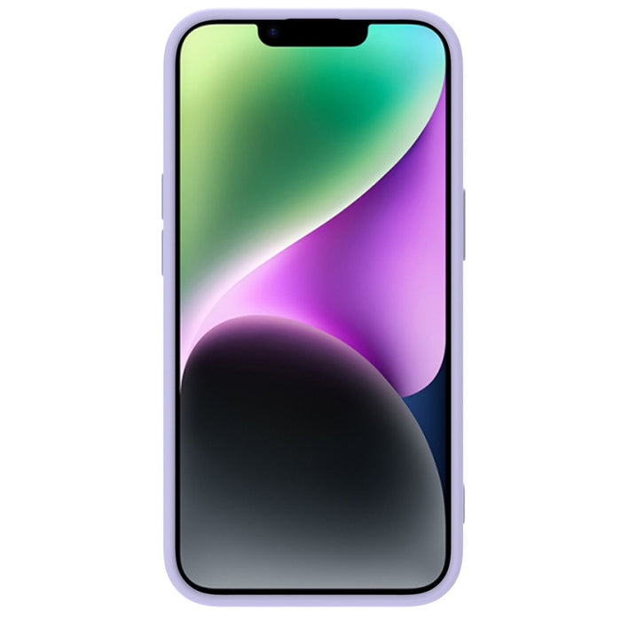 Nillkin CamShield Silky Silicone Case iPhone 14 Plus Case with Camera Protector Purple