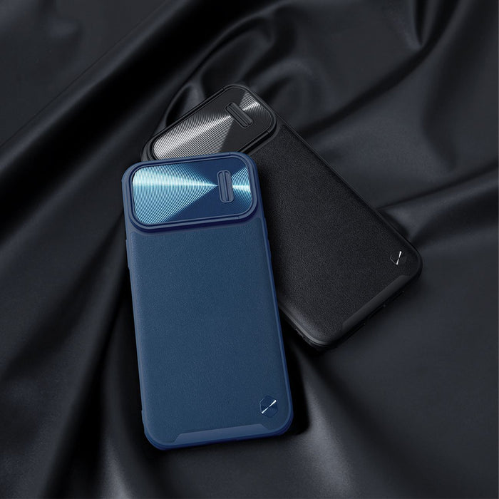 Nillkin CamShield Leather S Case iPhone 14 Pro Max case with camera cover black