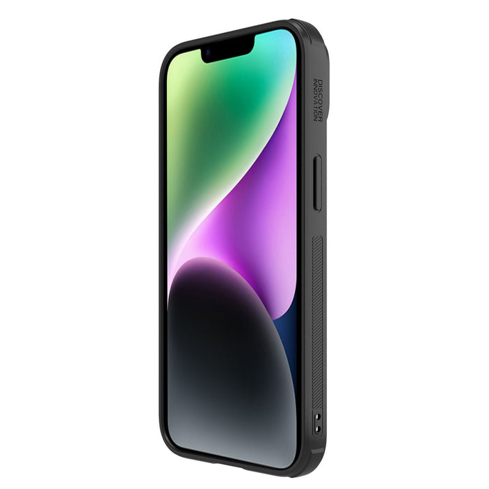 Nillkin Synthetic Fiber S Case iPhone 14 case with camera cover, black