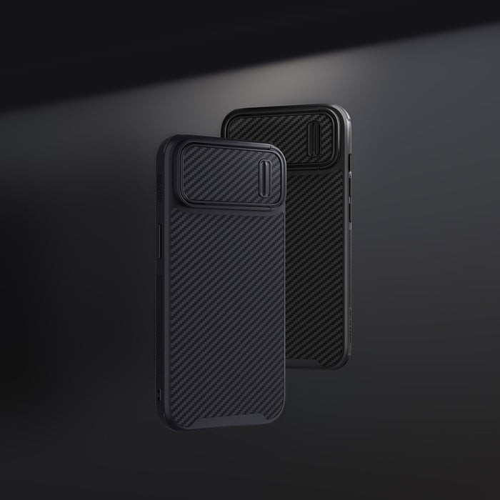 Nillkin Synthetic Fiber S Case iPhone 14 Pro Max case with camera cover, black