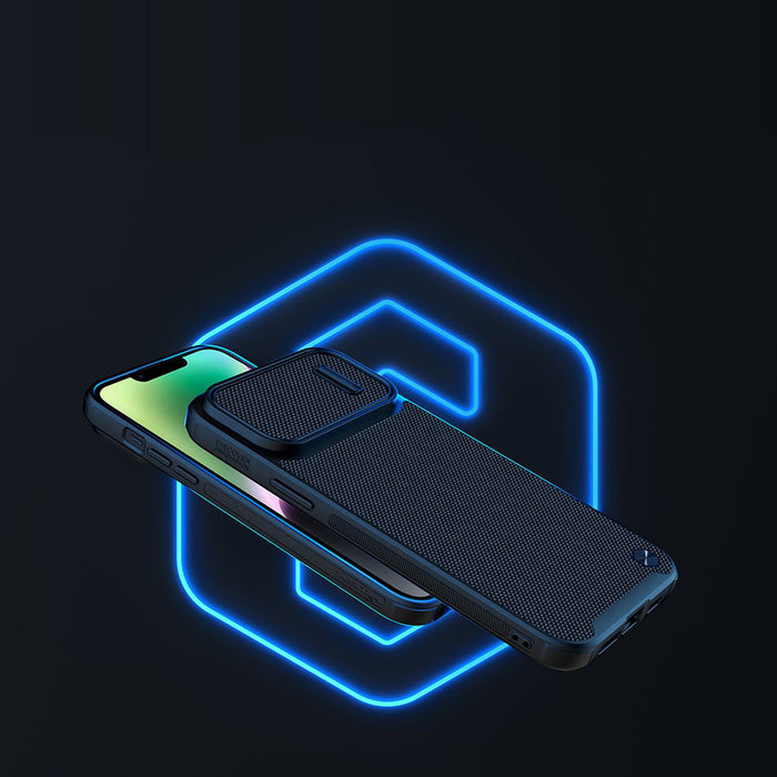 Nillkin Textured S Case for iPhone 14, armored cover with camera cover, green