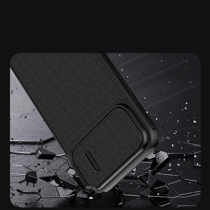 Nillkin Textured S Case iPhone 14 Plus armored cover with camera cover green