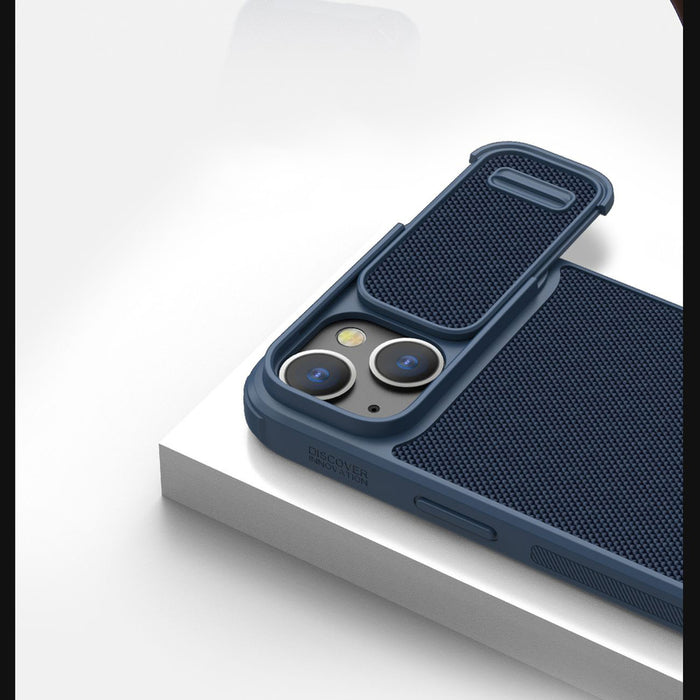 Nillkin Textured S Case iPhone 14 Plus armored cover with camera cover green