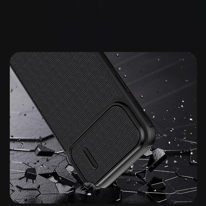 Nillkin Textured S Case iPhone 14 Pro Max armored cover with camera cover blue