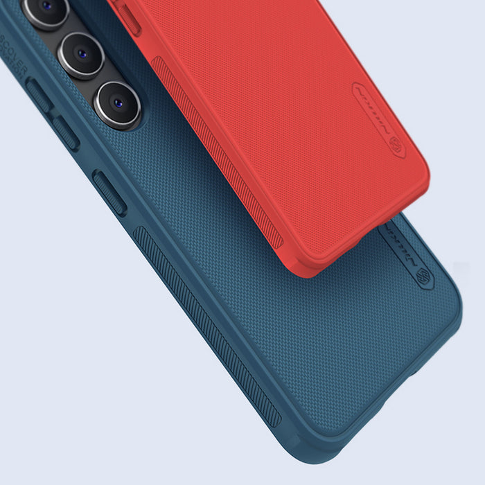 Nillkin Super Frosted Shield Pro case for Samsung Galaxy S23+ armored cover + phone stand red