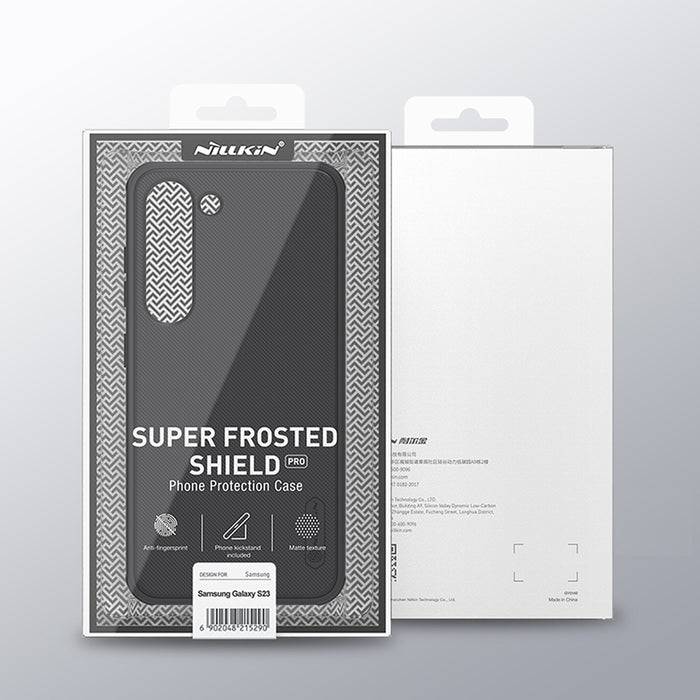 Nillkin Super Frosted Shield Pro case for Samsung Galaxy S23+ armored cover + phone stand red